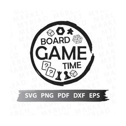 Board Game SVG PNG PDF | Board Game Time | Board Game Shirt Enthusiast | Clipart for Cricut/Silhouette | Vector Cut File