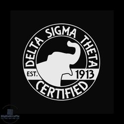Elephant delta sigma theta 1913 certificate, Delta sigma theta, sigma theta gifts