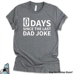 Dad Jokes 0 Days Since The Last Shirt  Father's Day or Birthday Gift TShirt