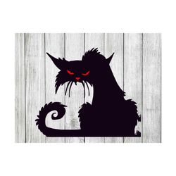 black cat svg, halloween svg, cat svg, halloween cat svg, halloween cricut svg file for cricut Cricut, Silhouette Cut Fi
