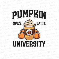 Pumpkin Spice and University Life PNG Sublimation Design, Fall University Instant Download Design