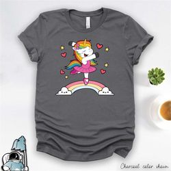 unicorn ballet shirt, unicorn ballerina t-shirt, ballet gift, unicorn shirt, unicorn art, ballerina gifts, daughter unic