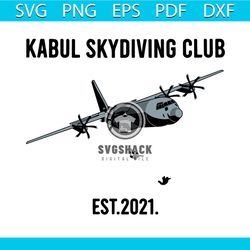 Kabul Skydiving Club Est 2021 SVG, Trending SVG Cut File