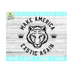 Make America Exotic Again - SVG - Tiger King - Joe Exotic - Carole Baskins - Reality TV - Zoo