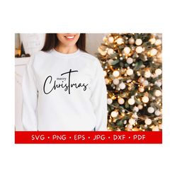 Merry Christmas SVG, Christ SVG, Religious Christmas SVG, Christmas Clipart, Christmas png, Holiday Svg, Cricut, Digital