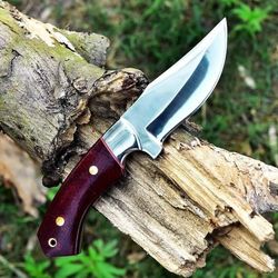 "Stainless-steel-Knife"Hunting-knife-with sheath"fixed-blade-Camping-knife, Bowie-knife, Handmade-Knives, Gifts-For-Men.