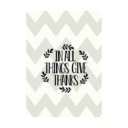In all things give thanks-SVG-DXF cut files