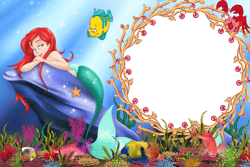 Little Mermaid PNG, The Little Mermaid Clipart Instant Download, Princess Birthday, Princess clipart, Ariel,svg