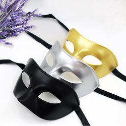 Halloween Mask Half Face Adult Party Gentleman Masquerade Christmas Halloween Cosplay Performance Mask Prom