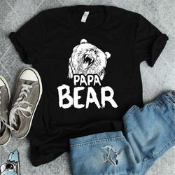 papa bear shirt, papa gifts, gifts for father, gifts for dad, father's day dad shirt, papa bear family gift, men's famil