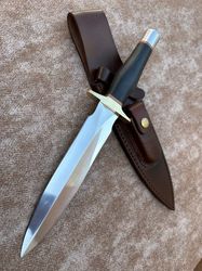 Handmade Carbon Steel DAGGER KNIFE Brass & Micarta Handle Outdoor Survival Knife