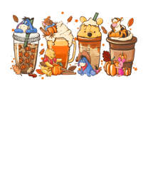 Pooh coffee Png, Halloween Coffee Png, Harry Fall coffee PNG, Villains Latte, Fall png, Horror Movie Png, Coffee PNG