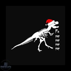 Dinosaur With Santa Hat Svg, Christmas Svg, Dinosaur Svg, Santa Hat Svg