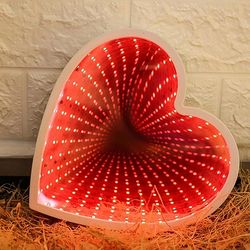 Space-time Tunnel Heart-shaped Decorative Lantern Room Layout