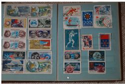 Postage stamps of the USSR.brand about sports.car brands.stamps on various topics.vintage stamps