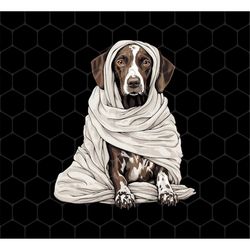 German Shorthaired Cosplay Mummy, Cute Mummy, Happy Halloween Png, Costume Party Png, Doodle Golden Mummy, Png For Shirt