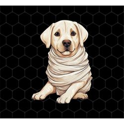 Cute Labrador Cosplay Mummy, Cute Mummy Png, Happy Halloween Png, Costume Party Png, Labrador Mummy Png, Png For Shirts,