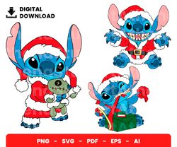 Bundle Layered Svg, Christmas Baby Stitch Svg, Christmas Svg, Digital Download, Clipart, PNG, SVG, Cricut, Cut File