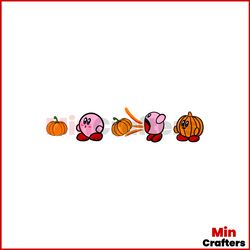 Funny Kirby Pumpkin Halloween SVG Kirby Video Game SVG