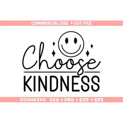 Choose kindness Svg, Kindness Svg, Be Kind Svg, Inspirational Svg, Motivational Svg, Positive Svg Cut File For Cricut