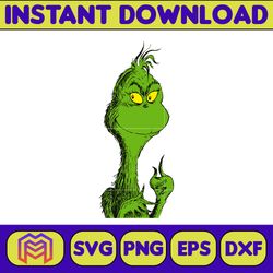 Grinch SVG, Grinch Christmas Svg, Grinch Face Svg, Grinch Hand Svg, Clipart Cricut Vector Cut File, Instant Download (37