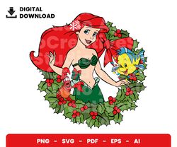Bundle Layered Svg, Christmas Wreath Ariel Svg, Christmas Svg, Digital Download, Clipart, PNG, SVG, Cricut, Cut File
