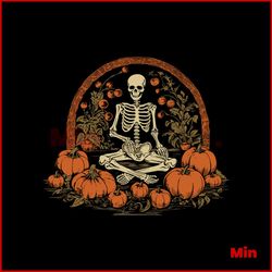 Vintage Pumpkin Halloween SVG Skeleton Halloween SVG File