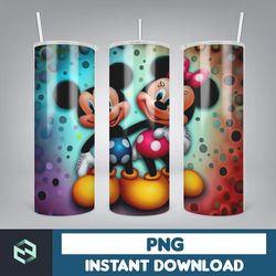 3D Mickey Mouse Tumbler Wrap, 20 OZ 3D Cartoon Sublimation Designs, Kids Cartoon Tumbler Wrap (4)