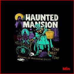 Retro The Haunted Mansion Hitchhiking Ghosts PNG File