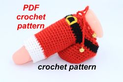 crochet PDF PATTERN Men Soft Christmas Santa Claus,Willy Warmer, Bikini Thong,Funny Thong Panties,Cock Sock sexy string