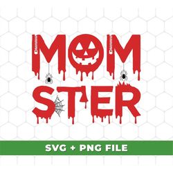 Momster Svg, Happy Halloween Svg, Horror Spiderweb Svg, Halloween Design, Happy Halloween, Red Blood Svg, SVG For Shirts