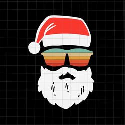 Santa Face Sunglasses Svg, Santa Face Christmas Svg, Santa Face Xmas Svg