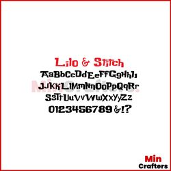 Lilo And Stitch Font SVG Disney Alphabet SVG File For Cricut