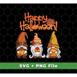Happy Halloween Svg, Gnome Halloween Svg, Halloween Party Svg, Halloween Design, Horror Gnome Svg, SVG For Shirts, PNG S