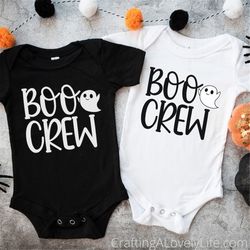 Boo Crew SVG, Kid Halloween Shirt svg, Ghost svg, Cricut Cut Files, Halloween Shirt SVG, Halloween SVG for Shirts, Hallo