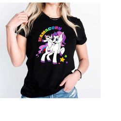 Mamacorn Shirt,Unicorn Lover Shirt,Unicorn Mom Shirt,Mother Day Gift,Women Birthday T-Shirts,Trendy Graphic Tee,Retro Co