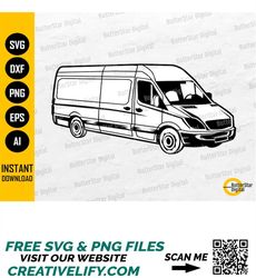 cargo delivery van svg | moving vehicle svg | shipping decal graphics sticker | cricut cutting file | clipart vector dig