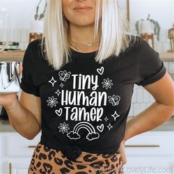 Tiny Human Tamer SVG, Funny Mom svg, Wine Glass svg, Mom Shirt svg, Silhouette, Mothers Day Svg, Mom Coffee Cup Svg, Mom