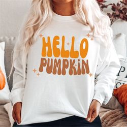 Hello Pumpkin SVG, Retro Fall svg, Pumpkin Patch svg, Fall Sign svg, Fall Shirt svg, Fall svg Designs, Its Fall Yall svg