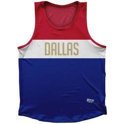 Dallas Finish Line Athletic Sport Tank Top Made In USA