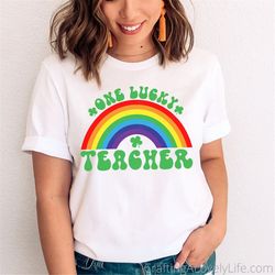 One Lucky Teacher svg, St Patrick's Day svg, Lucky shirt svg, Teacher St Patricks Day svg, St Patricks Day Teacher svg,