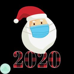 Santa Claus Quarantine 2020 Svg, Christmas Svg, Christmas 2020 Svg
