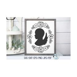 baby angel svg, angel with oval flower frame, floral baby angel, miscarriage, infant loss, baby memorial, baby with ange