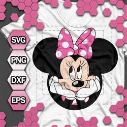 Minnie mouse svg, minnie mouse head svg, Minnie mouse clipart, cutting files for cricut silhouette