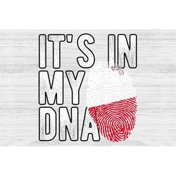 It's in my DNA Malta Flag Fingerprint PNG Sublimation design download for shirts, Mugs, Print-on-demand PNG, Digital dow