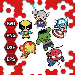 Baby Super Hero Bundle SVG, cricut, cut files, PNG digital vector file
