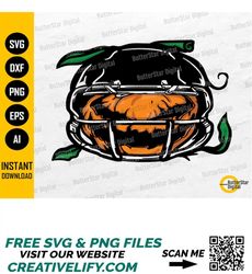 football pumpkin svg | football season svg | football helmet svg | cricut silhouette cameo printables clipart vector dig