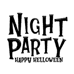 Night party Png, Halloween Png, Halloween silhouettes, Happy Halloween Png, Pumpkins Png, Ghost Png, Png File