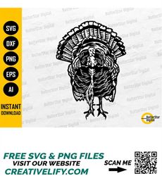 wild turkey svg | turkey svg | turkey hunter svg | hunting decal graphic sticker | cricut cutting file clipart vector di
