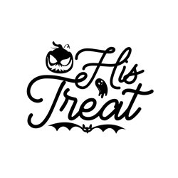 His treat Png, Halloween Png, Halloween silhouettes, Happy Halloween Png, Pumpkins Png, Ghost Png, Png file